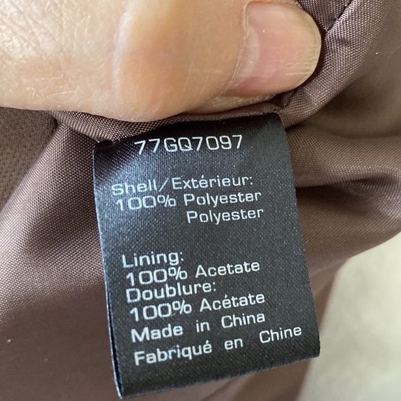 Sandra Angelozzi brown sheath career knee length, bow belt, neckline pleats 36 - Picture 9 of 11